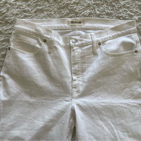Madewell 9" High-Rise Skinny Jeans in Pure White Size 32 EUC - Picture 5 of 10